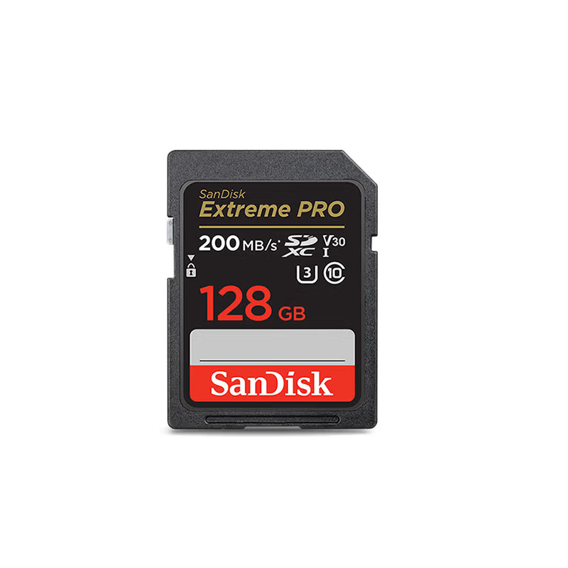 閃迪/SanDisk V30 U盤/存儲卡 128GB 4K數(shù)碼相機內(nèi)存卡 讀速200MB/s 寫速90MB/s