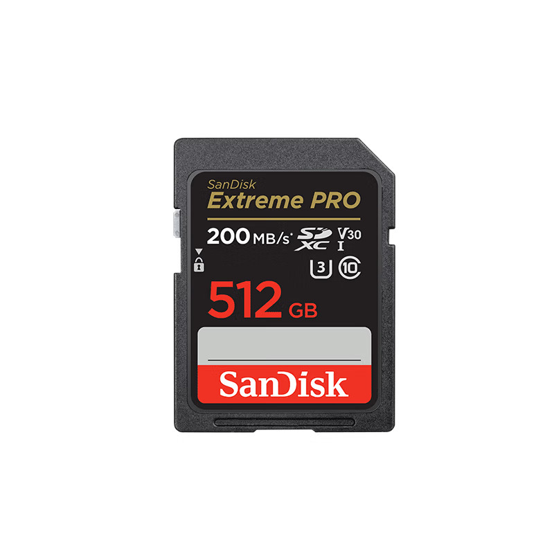 閃迪/SanDisk 4K U盤/存儲卡 SD相機存儲卡 512GB 讀速200MB/s 寫速140MB/s